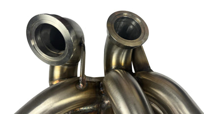 JackSpania Racing 2JZGTE turbo manifold with dual 44mm wastegate for Toyota Supra MK4 93-98 exhaust parts.