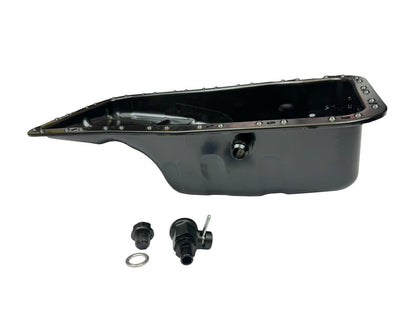 JackSpania Racing B Series oil pan with 10AN fittings for Honda Acura B16 B18AB B20 engines, fits Civic EG EK DC2 Si.