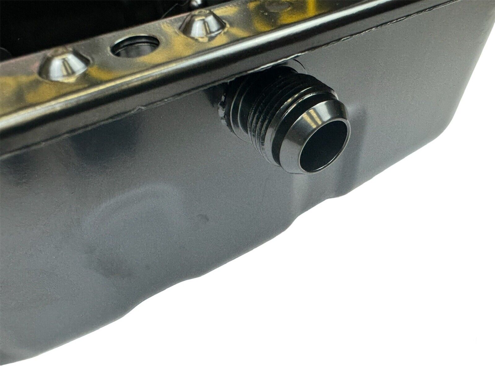 JackSpania Racing B Series oil pan with 10AN welds for Honda Acura Civic B16 B18AB B20 engines, suitable for EG, EK, DC2 Si models.