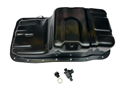 JackSpania Racing B Series oil pan with 10AN fittings for Honda Acura B16 B18AB B20 engines, fits Civic EG EK DC2 Si.