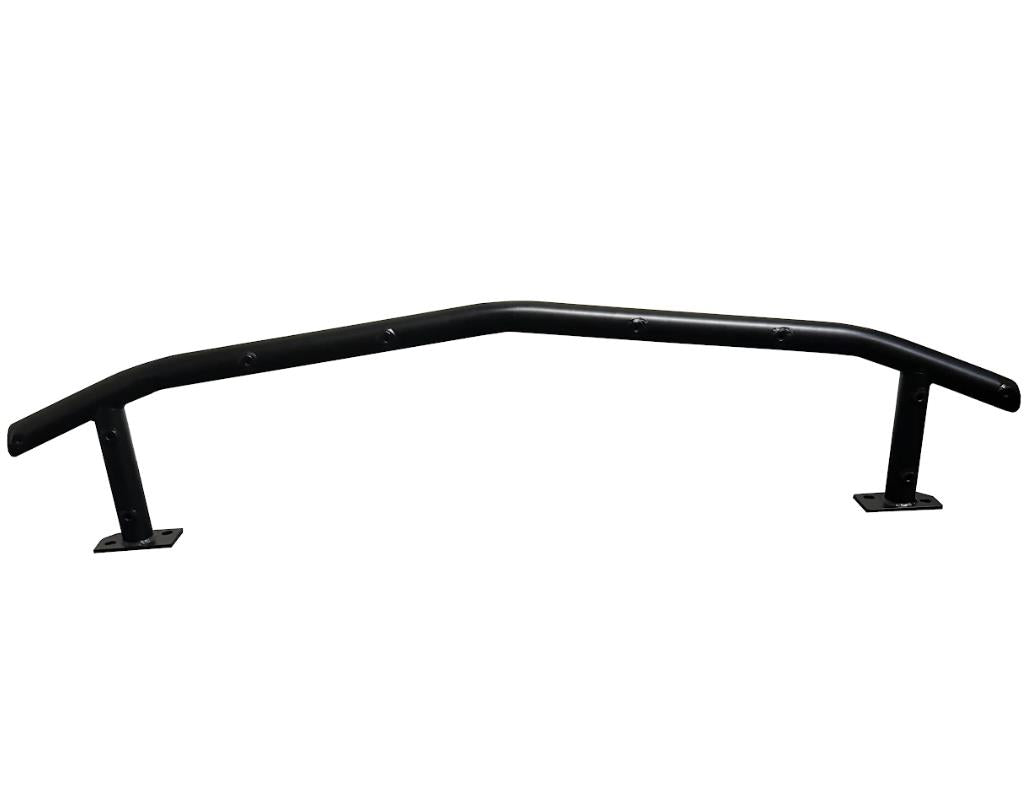 JackSpania Racing Integra DC2 front crash bumper replacement beam bar, USDM DC tubular suspension part, shown on vehicle.