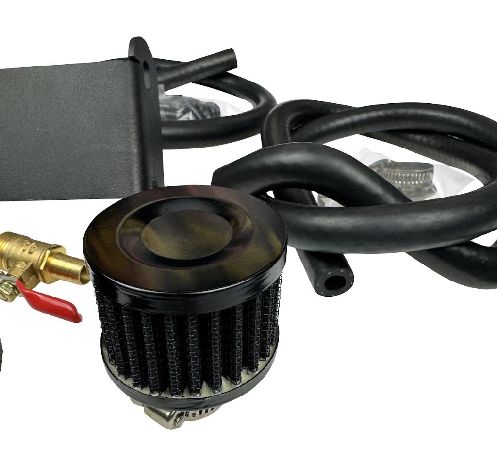JackSpania Racing Baffled Oil Breather Catch Can for Infiniti Q50 Q60 3.0T VR30DDTT engine, PCV system, engine part.