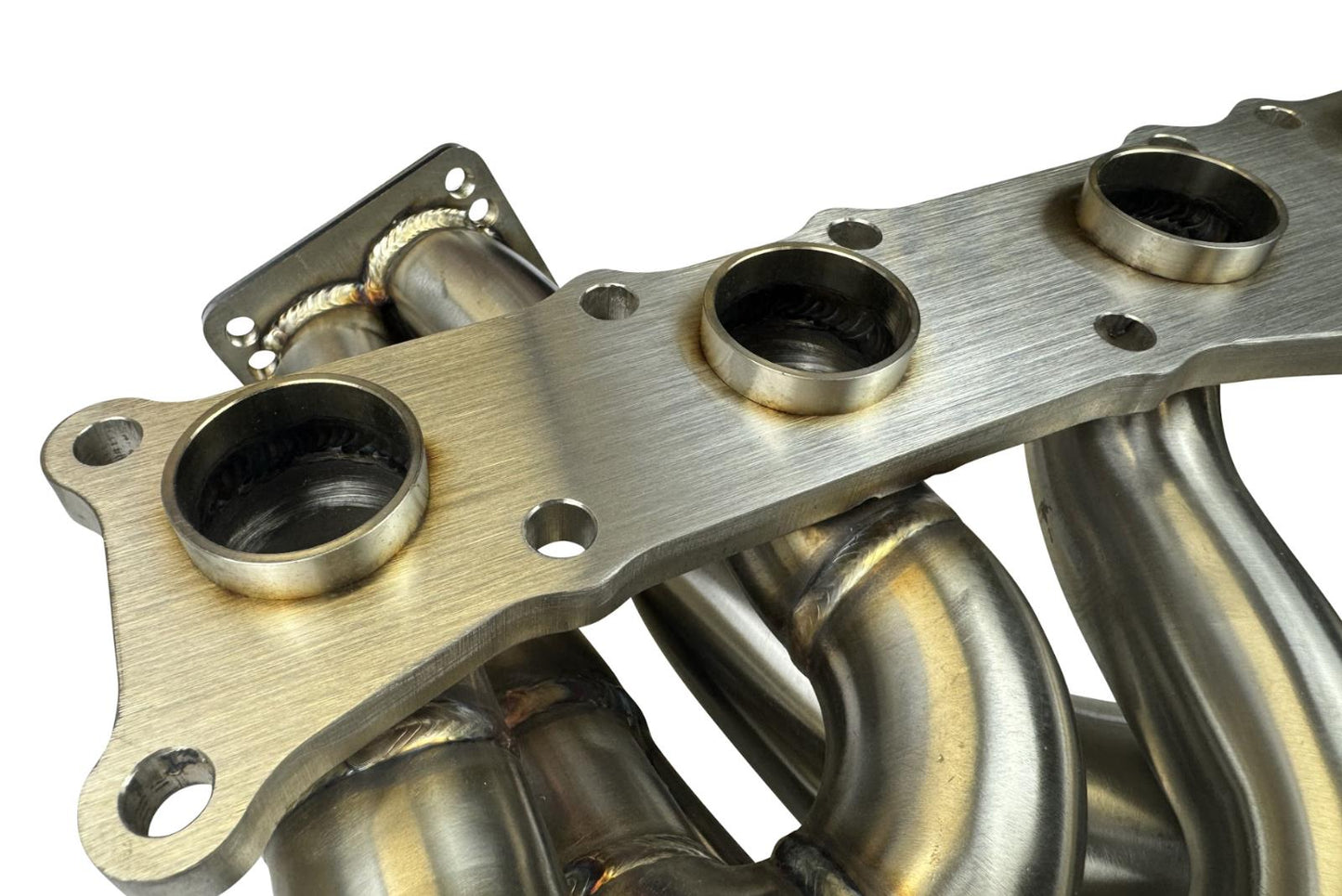 JackSpania Racing N54 top mount single front-facing turbo manifold for 135i, 335i, and Z4, T3 T4 divided exhaust part.