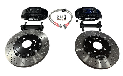JackSpania Racing JSR Street Series big brake kit with drilled and slotted 9.5-inch rotors and calipers for 92-00 Honda Civic front drivetrain parts