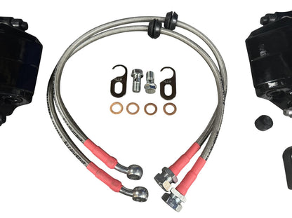 JackSpania Racing JSR Street Series big brake kit with 9.5-inch drilled and slotted two-piece rotors and caliper for 92-00 Honda Civic