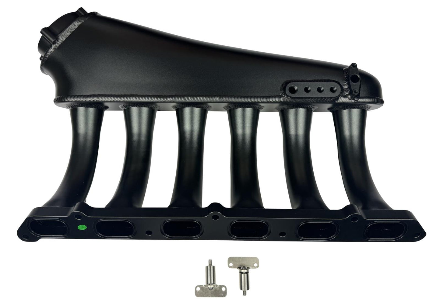 Front facing intake manifold fuel rail for BMW N54 3.0L engine, compatible with 135i, 535i, 335i, 335xi, Z4 from JackSpania Racing