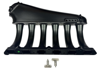 Front facing intake manifold fuel rail for BMW N54 3.0L engine, compatible with 135i, 535i, 335i, 335xi, Z4 from JackSpania Racing