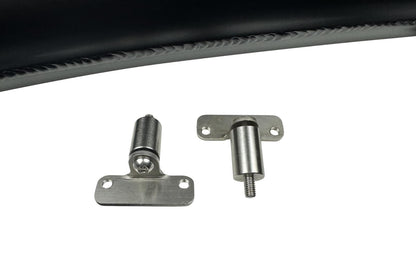 Front facing intake manifold fuel rail for BMW N54 3.0L engine, brand JackSpania Racing, shows metal fuel rail and engine components.