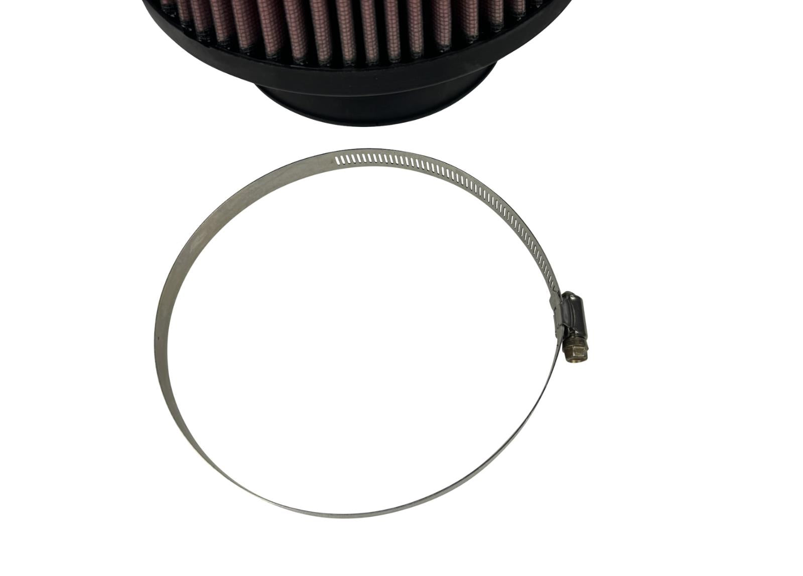 JackSpania Racing cold air intake kit for Dodge Hellcat Charger and Challenger 6.2L SRT engine, showing the filter and intake components.