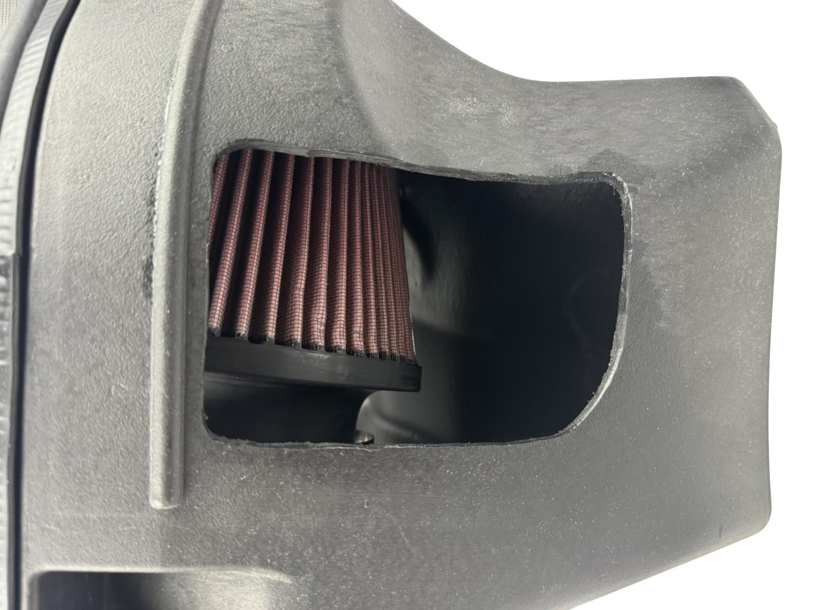 Cold air intake kit for Dodge Hellcat Charger and Challenger 6.2L SRT, featuring JackSpania Racing engine parts with a filter.