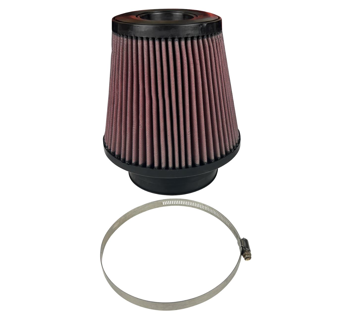 JackSpania Racing high flow replacement air intake filter for 5x7 inch engine air intake systems, compatible with JLT and S&B filters.