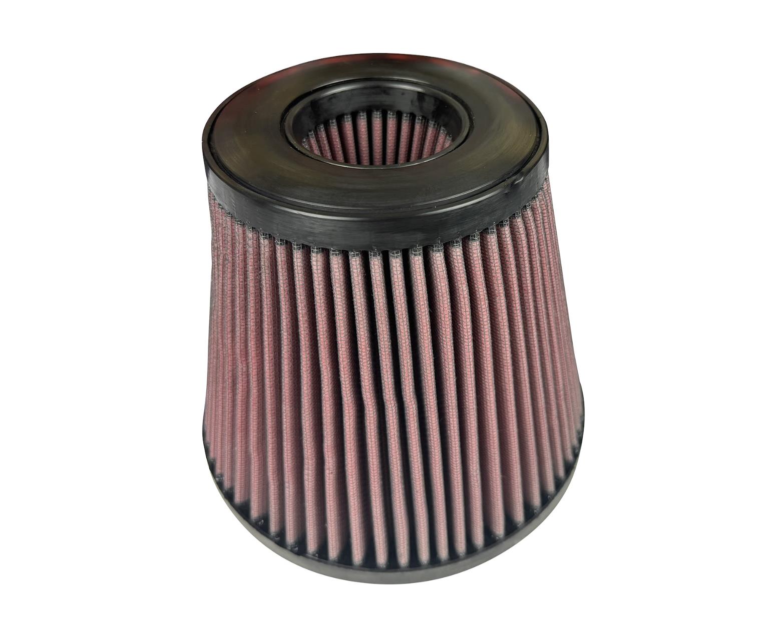 JackSpania Racing high flow replacement air intake filter for 5x7 inch engine air intake systems, compatible with JLT and S&B filters.