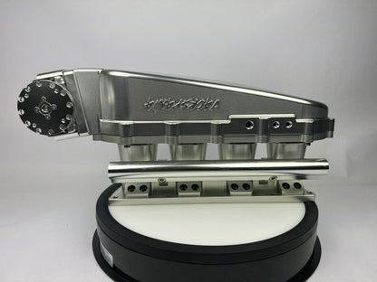 JackSpania Racing billet 90mm ultra side feed intake manifold kit for K-Series, B-Series, H-Series engines with 4 or 8 injectors