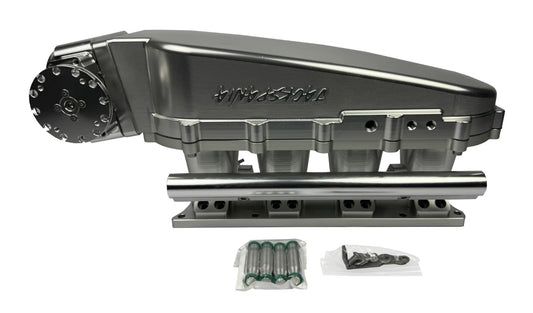JackSpania Racing billet 90mm ultra side feed intake manifold kit for K-Series, B-Series, H-Series, EG, EK, DC2, RSX with 4 or 8 injectors