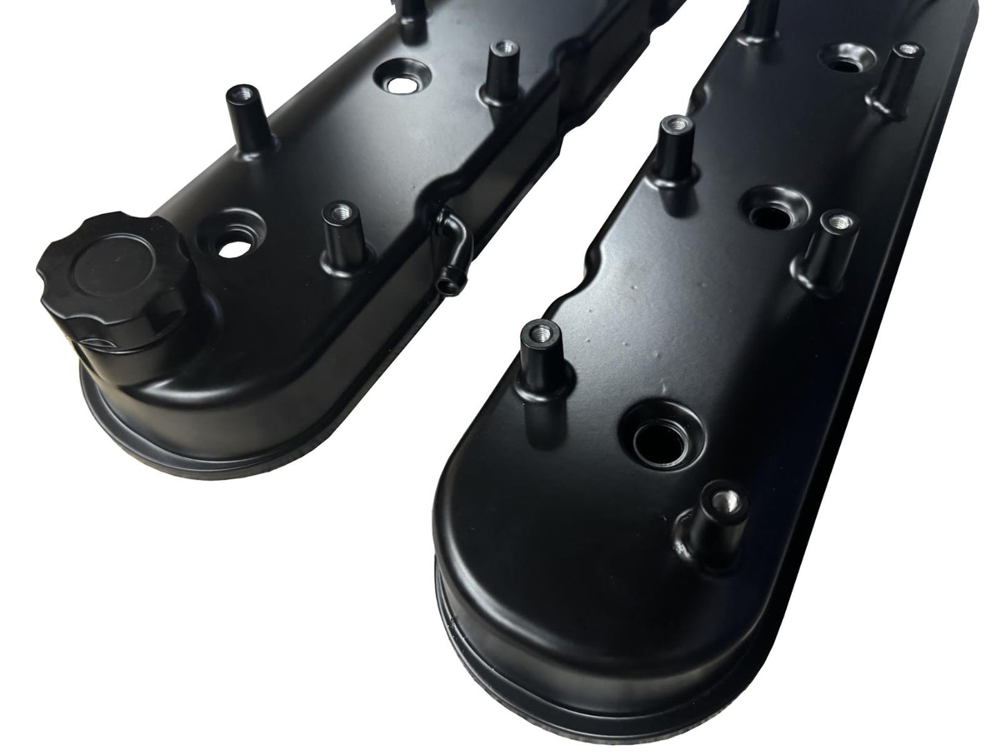 Cast aluminum tall valve cover coil mount for GM LS engines, compatible with LS1, LS2, LS3, LS6, 5.3, and 6.0 models by JackSpania Racing.