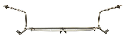 Stainless steel tubular upper radiator rad support for Honda Civic EG 92-95 Si by JackSpania Racing, exterior view showing mounting points.