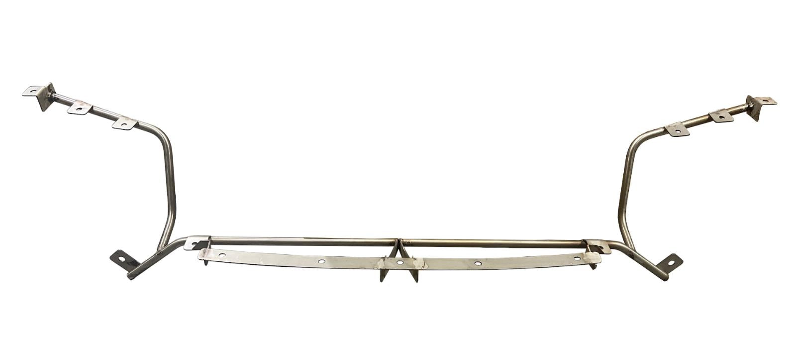 Stainless steel tubular radiator support for Honda Civic EG 92-95 Si, exterior view, by JackSpania Racing