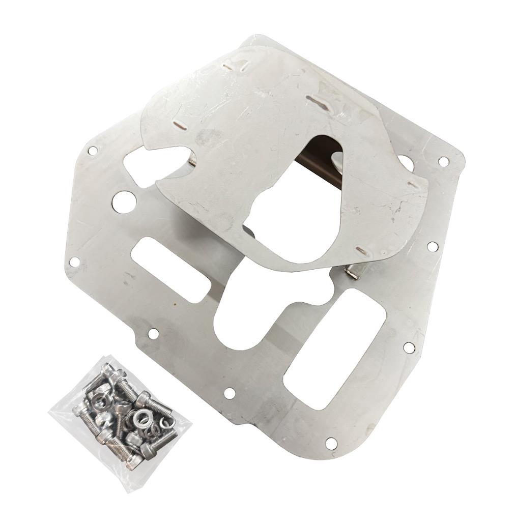 Oil pan baffle plate kit for Toyota GR86 and Subaru BRZ FA24 2.4L engine, by JackSpania Racing, showing installation details.