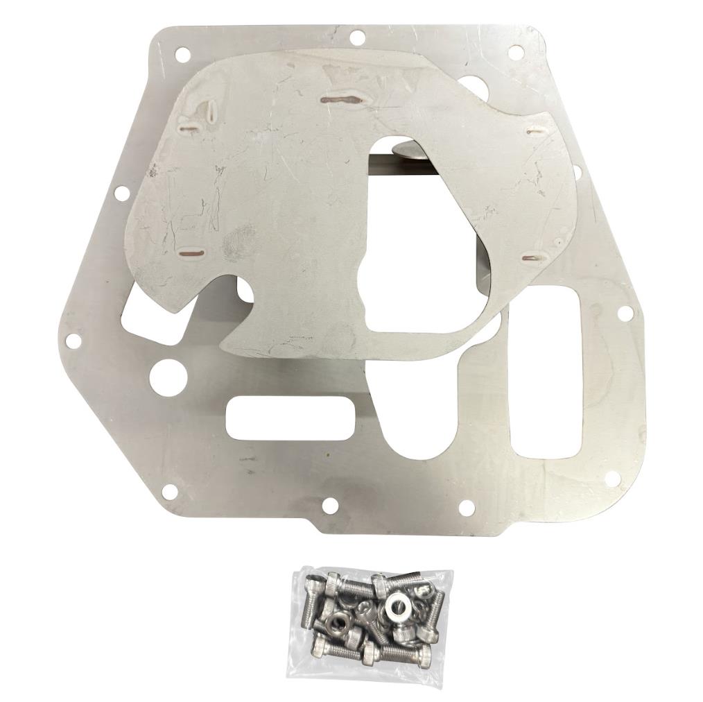 Oil pan baffle plate kit for Toyota GR86 and Subaru BRZ FA24 2.4L engine, by JackSpania Racing, showing the metal baffle components.