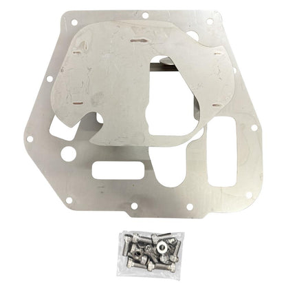 Oil pan baffle plate kit for Toyota GR86 and Subaru BRZ FA24 2.4L engine, by JackSpania Racing, showing the metal baffle components.