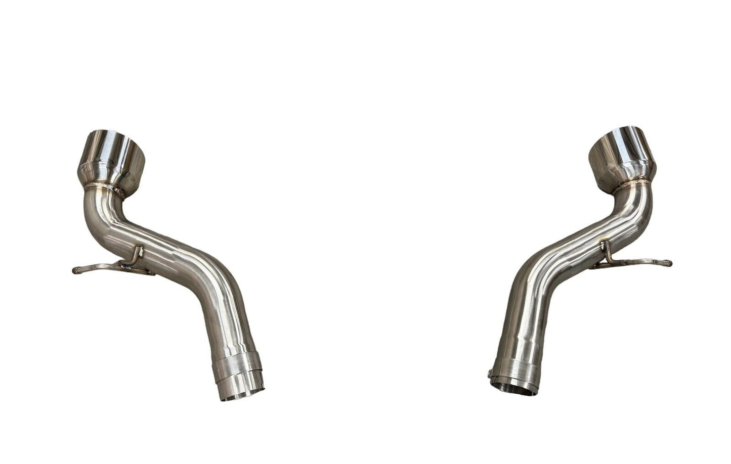 Stainless steel axle back exhaust system for Toyota Supra GR A90 by JackSpania Racing, featuring muffler pipe and durable 304 SS material.