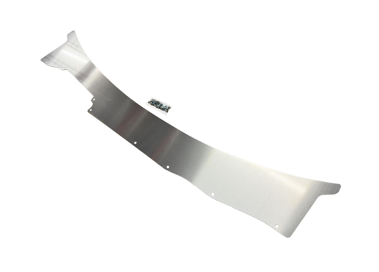 Aluminum windshield wiper cowl for Honda Civic EG 1992-1995 hatch, coupe, sedan, by JackSpania Racing, engine parts accessory.