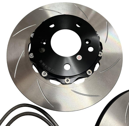Big Brake Kit 9.5" Front Slotted Rotor Caliper 88-00 Honda Civic 5 x 114 114.3 5 Lug