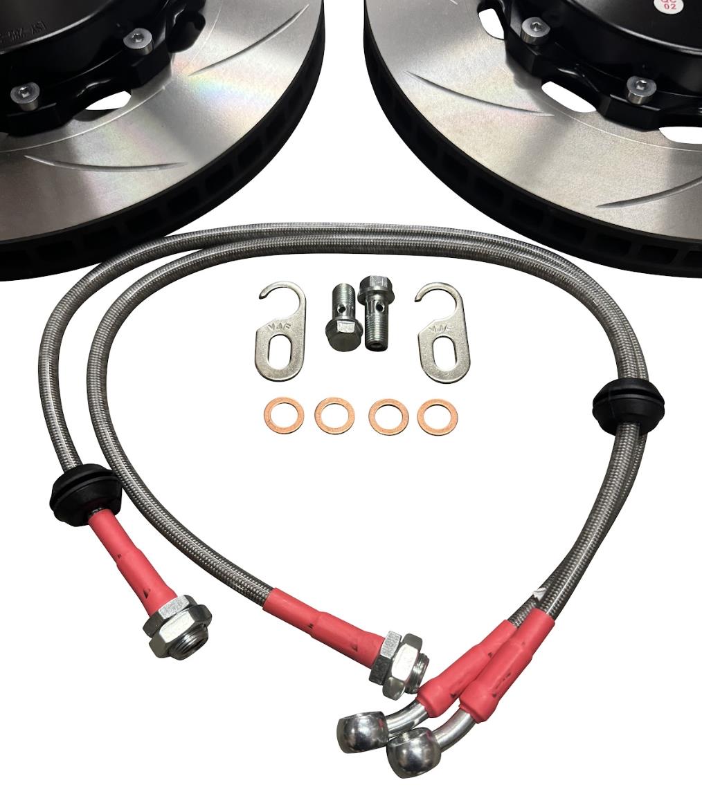 Big Brake Kit 9.5" Front Slotted Rotor Caliper 88-00 Honda Civic 5 x 114 114.3 5 Lug