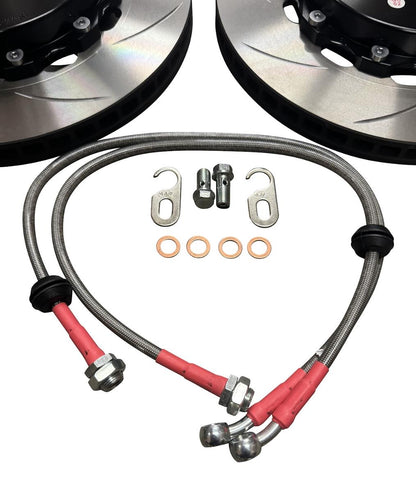 Big Brake Kit 9.5" Front Slotted Rotor Caliper 88-00 Honda Civic 5 x 114 114.3 5 Lug