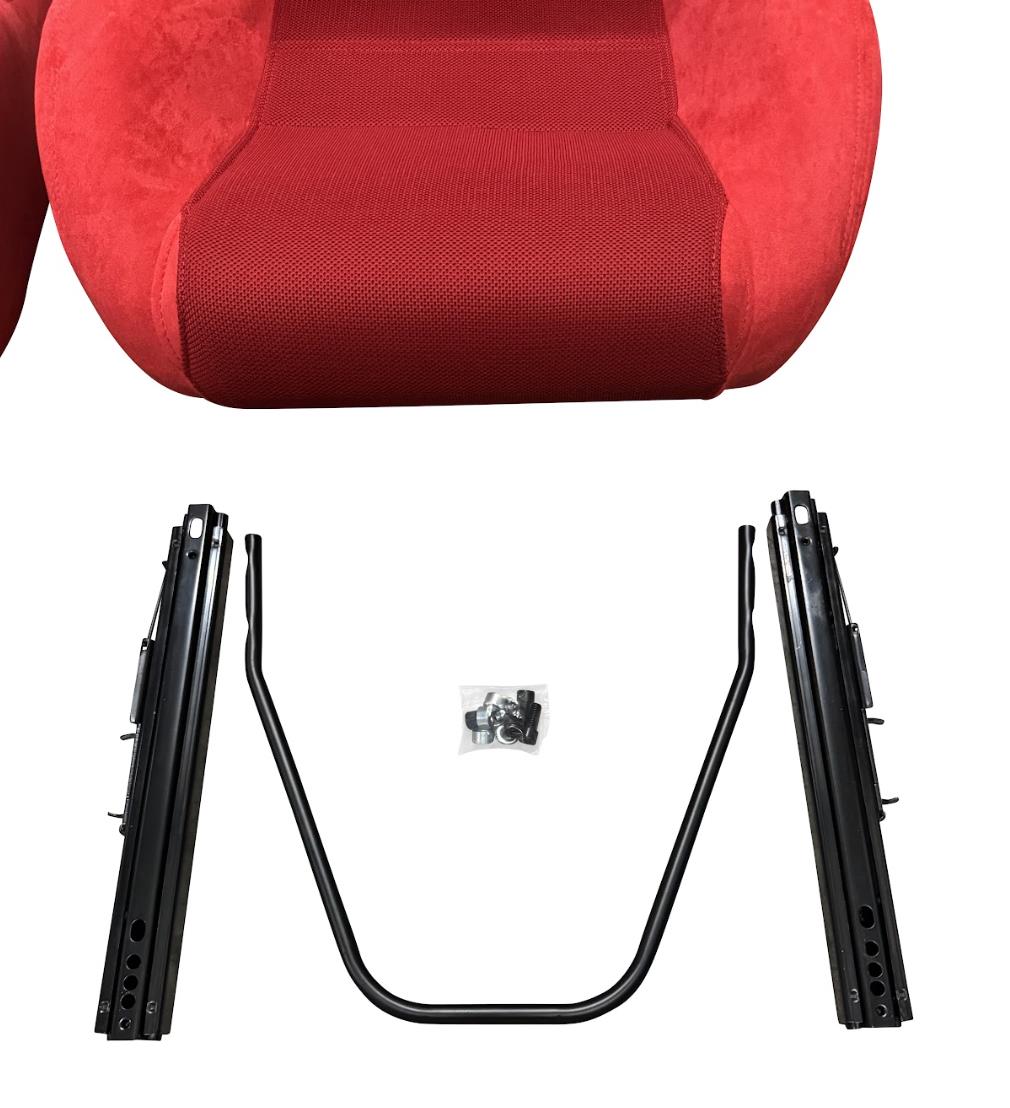Reclinable slider seats for Recaro SR3 style, suitable for Civic Integra DC2 EK9 EK EG ITR CTR, by JackSpania Racing.