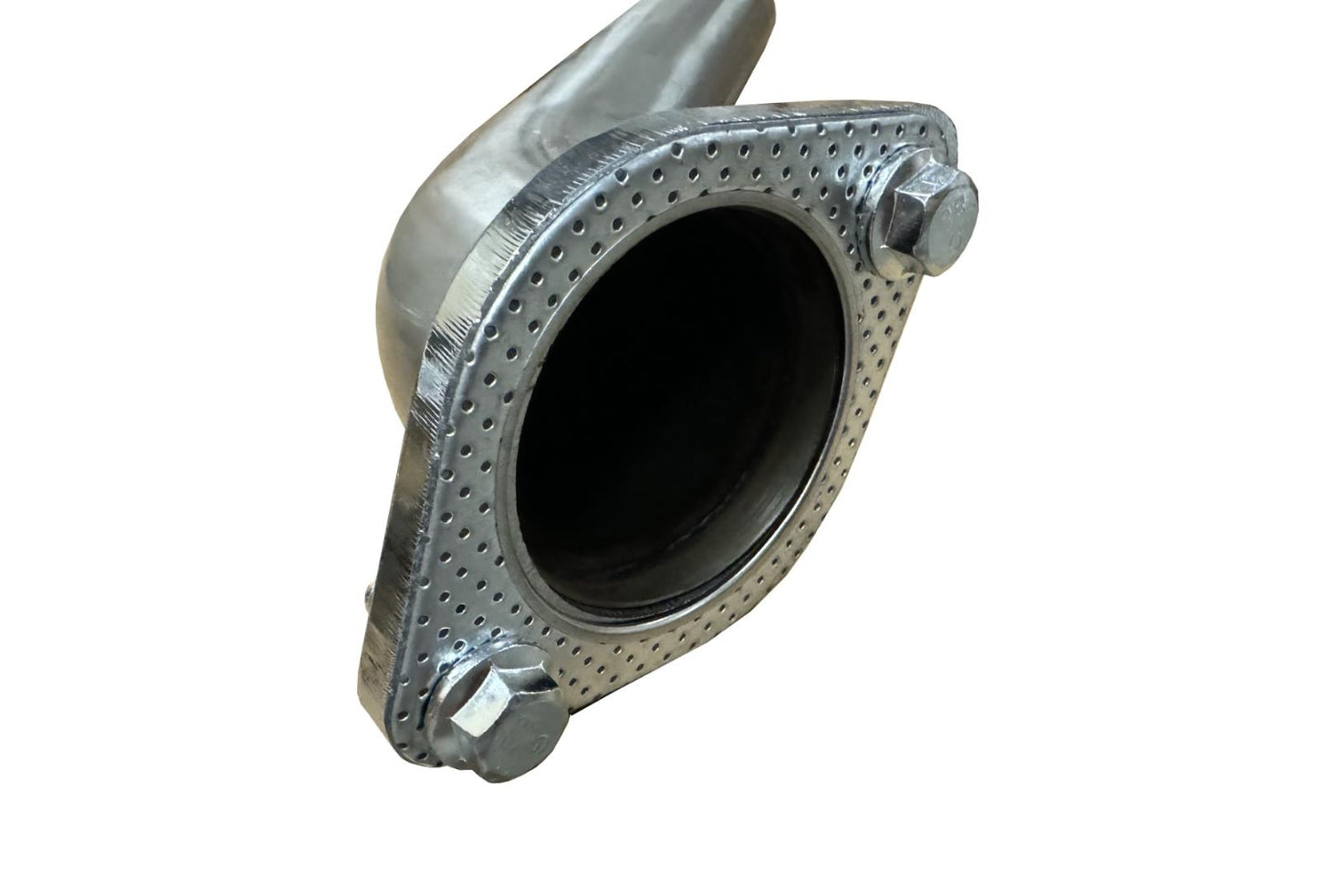 Stainless steel axle back exhaust for Nissan 370Z Z34 2009-2021 by JackSpania Racing, showing the polished exhaust tips and piping.