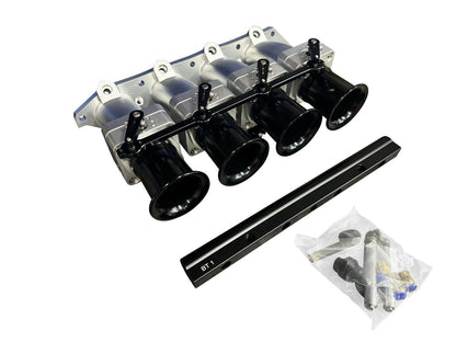 JackSpania Racing B Series Billet 50mm ITB intake manifold with individual throttle bodies for B18C1 P72 engine, engine parts.