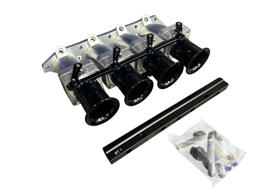 JackSpania Racing B Series Billet 50mm ITB intake manifold with individual throttle bodies for B18C1 P72 engine, engine parts.