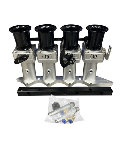 JackSpania Racing B Series Billet 50mm ITB intake manifold with individual throttle bodies for B18C1 P72 engine, engine parts.