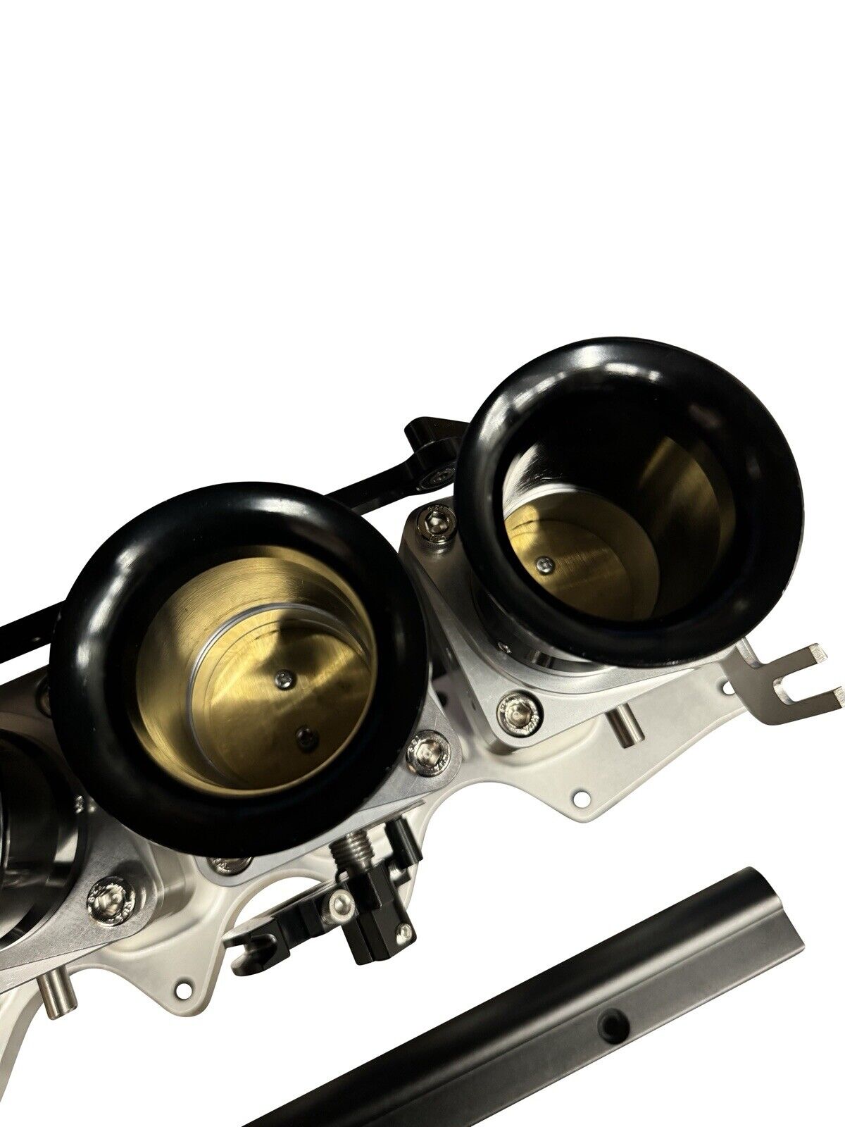 JackSpania Racing B Series Billet 50mm ITB intake manifold with individual throttle bodies for B18C1 P72 engine, shown in the image.