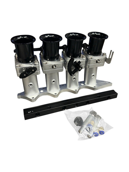 JackSpania Racing B Series Billet 50mm ITB intake manifold with individual throttle bodies for B18C1 P72 engine, engine parts.