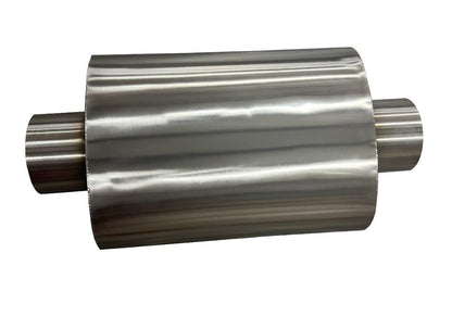 JackSpania Racing Ultra Quiet Universal Flow Series Resonator Muffler with 3-inch inlet and outlet, TIG welded stainless steel exhaust part.