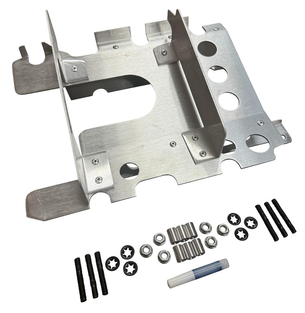 Stainless steel K Series oil pan baffle plate kit for Honda Acura K20 K24 engines, designed by JackSpania Racing.