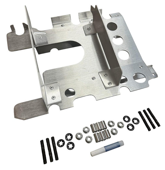 Stainless steel K Series oil pan baffle plate kit for Honda Acura K20 K24 engines, designed by JackSpania Racing.