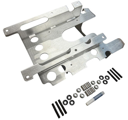 Stainless steel K Series oil pan baffle plate kit for Honda Acura K20 K24 engines, designed for engine part replacement.