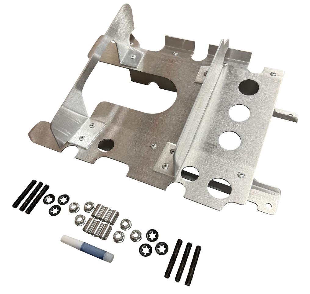 Stainless steel K Series oil pan baffle plate kit for Honda Acura K20 K24 engines, designed by JackSpania Racing.