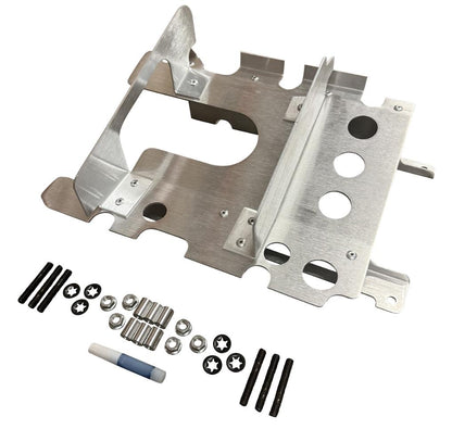 Stainless steel K Series oil pan baffle plate kit for Honda Acura K20 K24 engines, designed by JackSpania Racing.