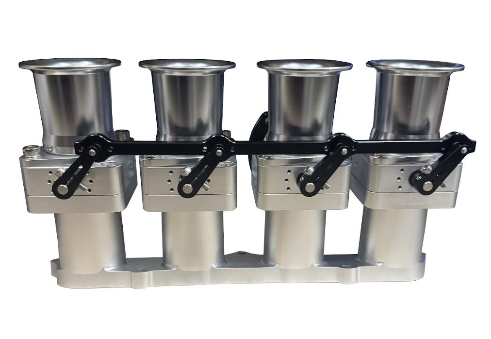 JackSpania Racing 3SGE Beams 50mm ITB intake manifold with CNC throttle bodies for high-performance engine upgrade.