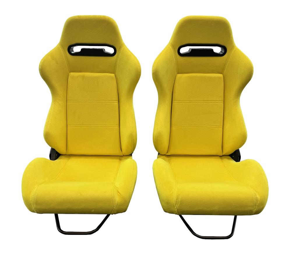 Reclinable slider seats for Recaro SR3 style Civic Integra DC2 EK9 EK EG ITR CTR by JackSpania Racing, showing seat adjustment features.