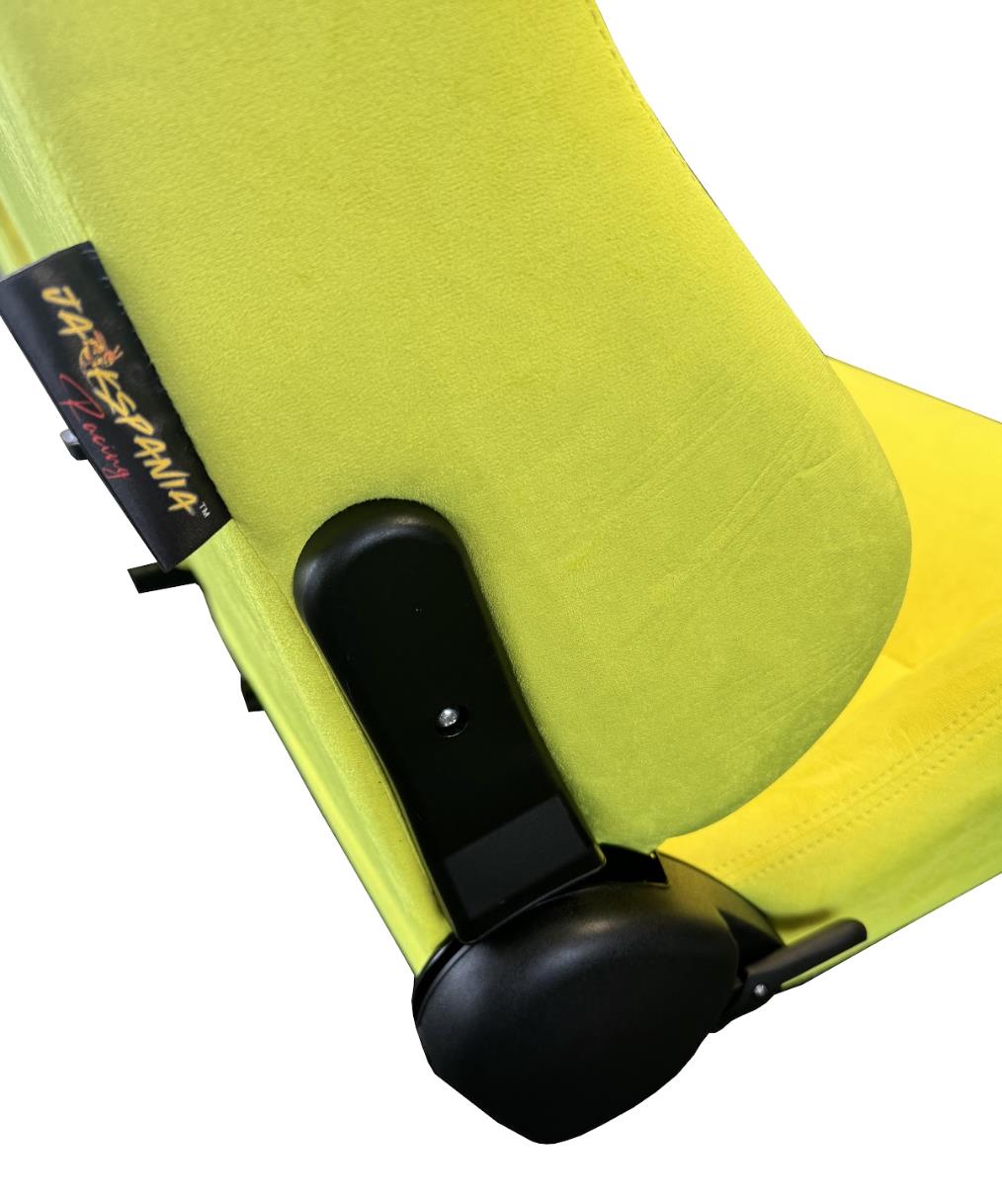 Reclinable slider seats for Recaro SR3 style Civic Integra DC2 EK9 EK EG ITR CTR by JackSpania Racing, showcasing adjustable seat mechanisms.