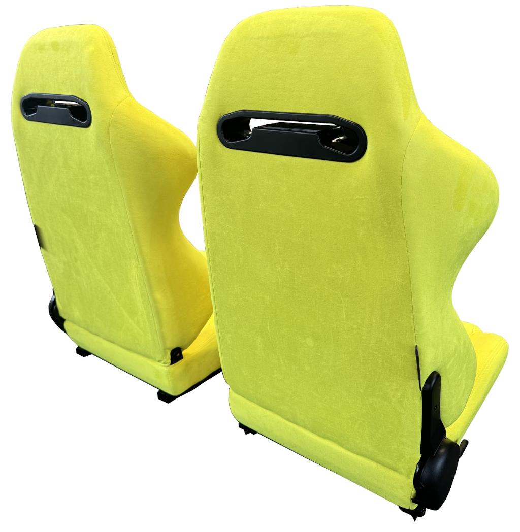 Reclinable slider seat for Recaro SR3 style Civic Integra DC2 EK9 EK EG ITR CTR by JackSpania Racing, showing seat adjustment features.