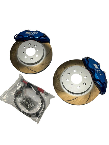 Brake Kit 11" Spindle For Spoon Front Slotted Rotor Caliper Honda Acura BBK 4 x 100