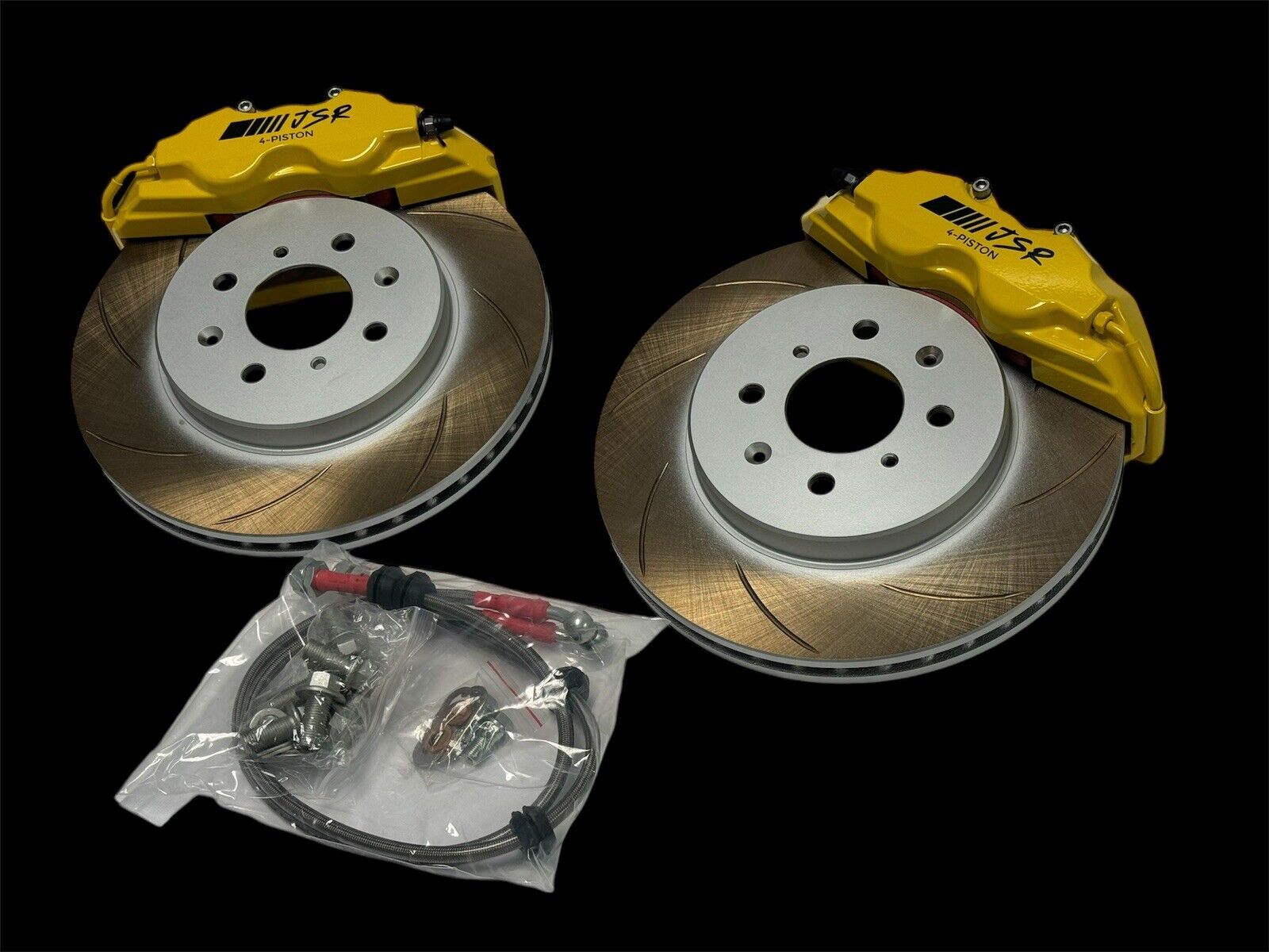 Brake Kit 11" Spindle For Spoon Front Slotted Rotor Caliper Honda Acura BBK 4 x 100