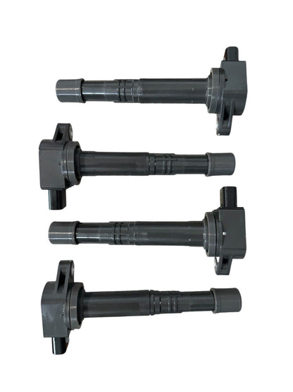 Set of four JackSpania Racing K-Series coil packs for Honda K20 and K24 engines, automotive engine parts.