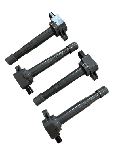 Set of four JackSpania Racing K-Series coil packs for Honda K20 and K24 engines, engine parts for improved ignition performance.